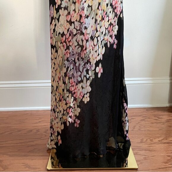 Maxi Chiffon Skirt Reversible Womens Small Floral  Whimsical Fairy Romantic Y2K - Picture 7 of 14